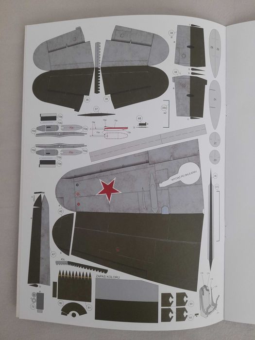 Samolot myśliwski P-63C Kingcobra w barwach ZSRR, 1:33, wyd. MPModel nr 111, stan bardzo dobry