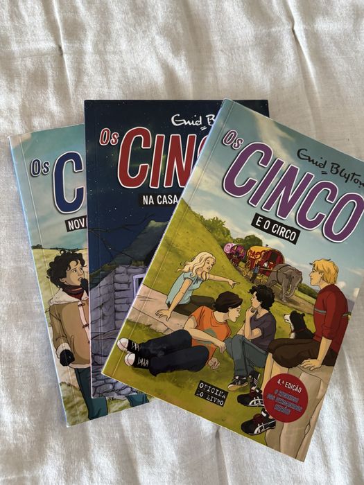 Livro Os Cinco na casa em Ruinas
