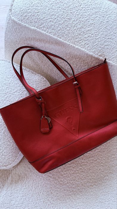 Сумка жіноча guess оригінал червона
