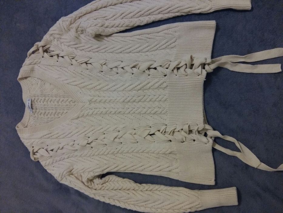 Zara sweter warkocze M
