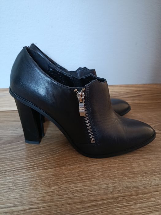 Eleganckie półbuty skóra naturalna 40