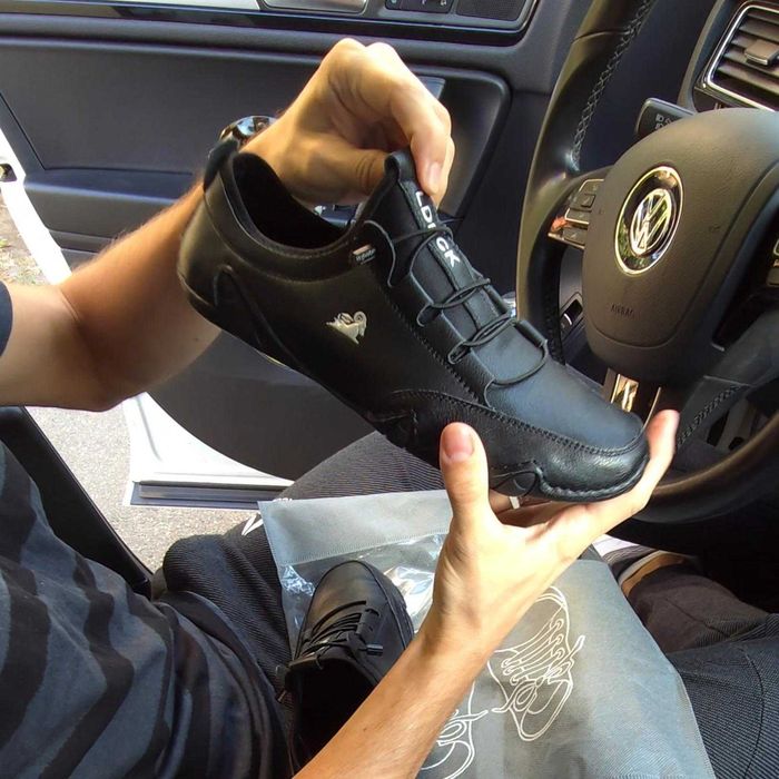Шкіряні ортопедичні кеди для авто LDECK Barefoot  44-44.5 28.5см 28см barefeet барефіт
