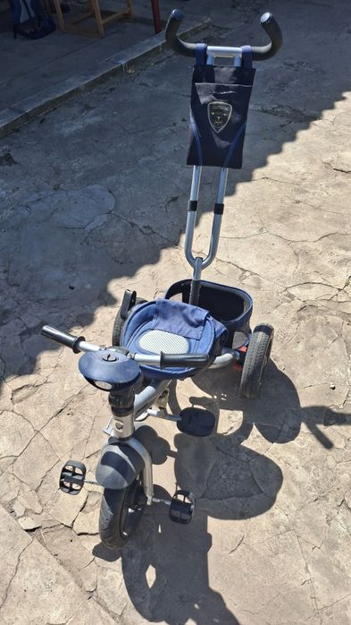 Дитячий триколісний велосипед з батьківською ручкою