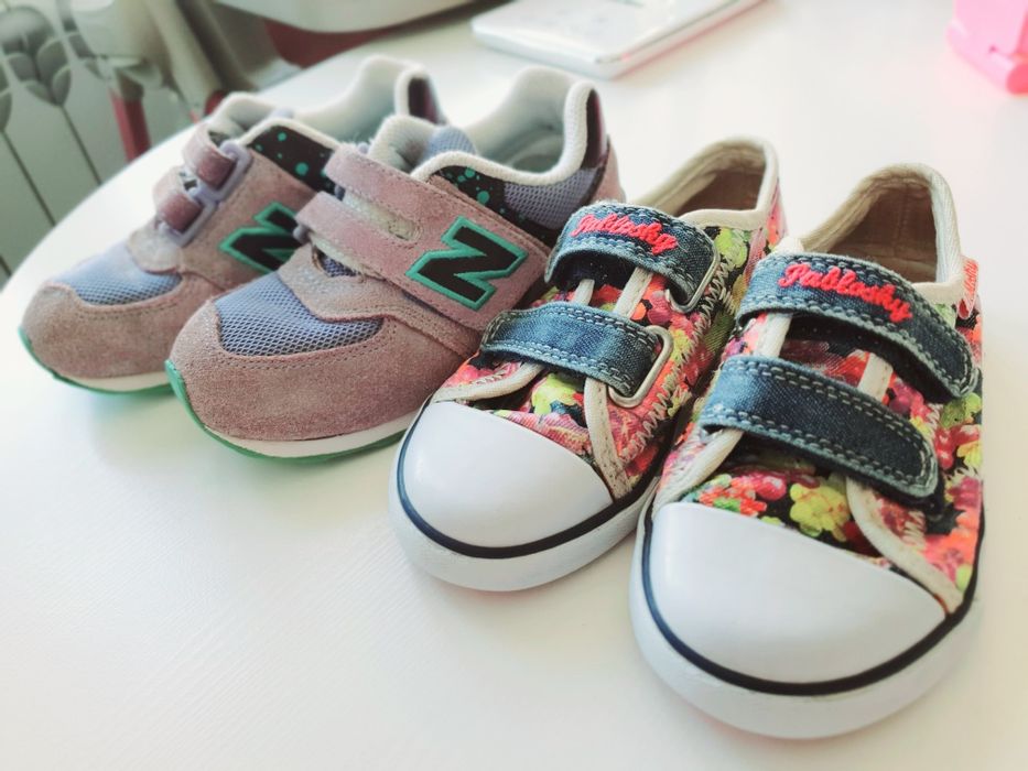 Кроссовки New Balance 26[15см), Nike 21(13см), кеды Pablosky 26(15см)