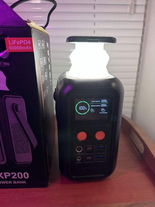 CTOLITY Asperx AXP200 Power Bank 60000 мАh з LiFePO4 і ліхтарем