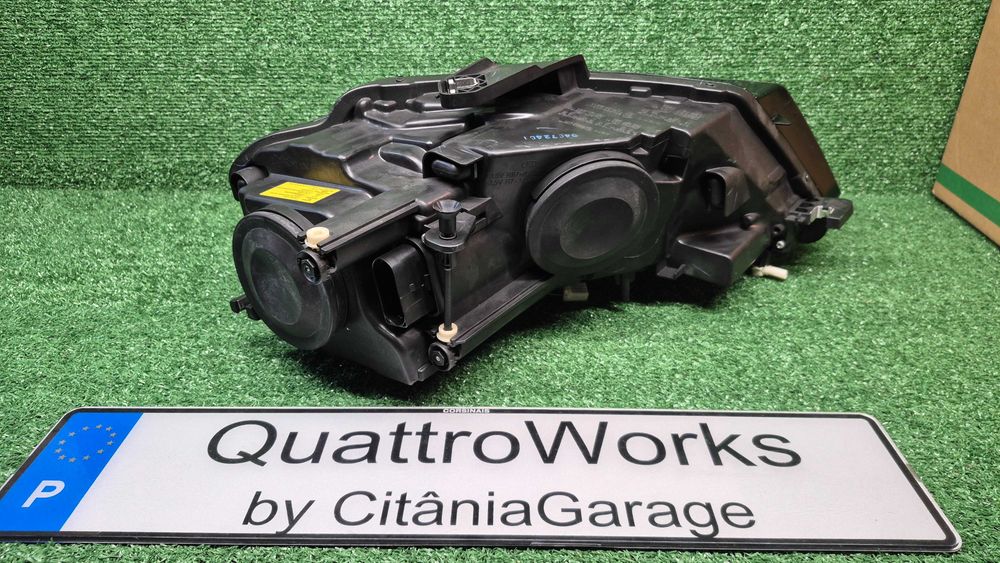 Otica Farol Esquerdo Bi-Xenon LED Audi A3 8P 8PA 8P7 2008 a 2013 Ref. 446-1129LMLEHM2 NOVO DEPO