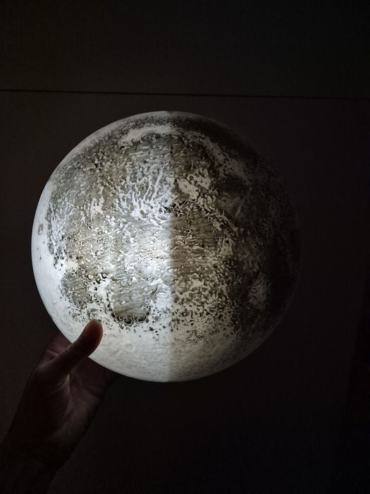 Lampa ścienna realistyczny księżyc z fazami księżyca 25 cm