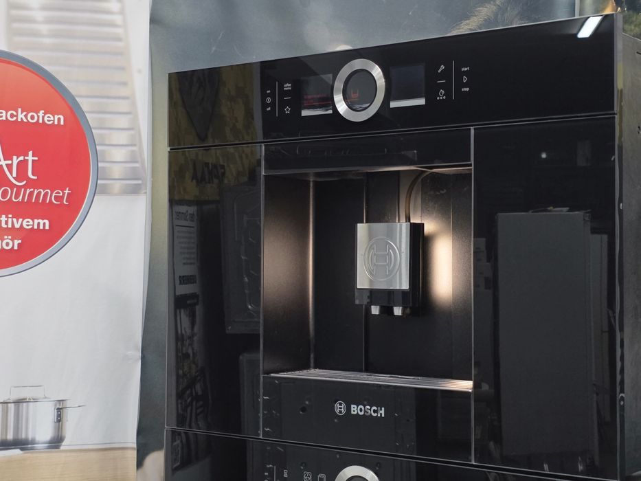 Комплект Bosch 8 series Кавомашина Духова Шафа  чорний  обсидіан