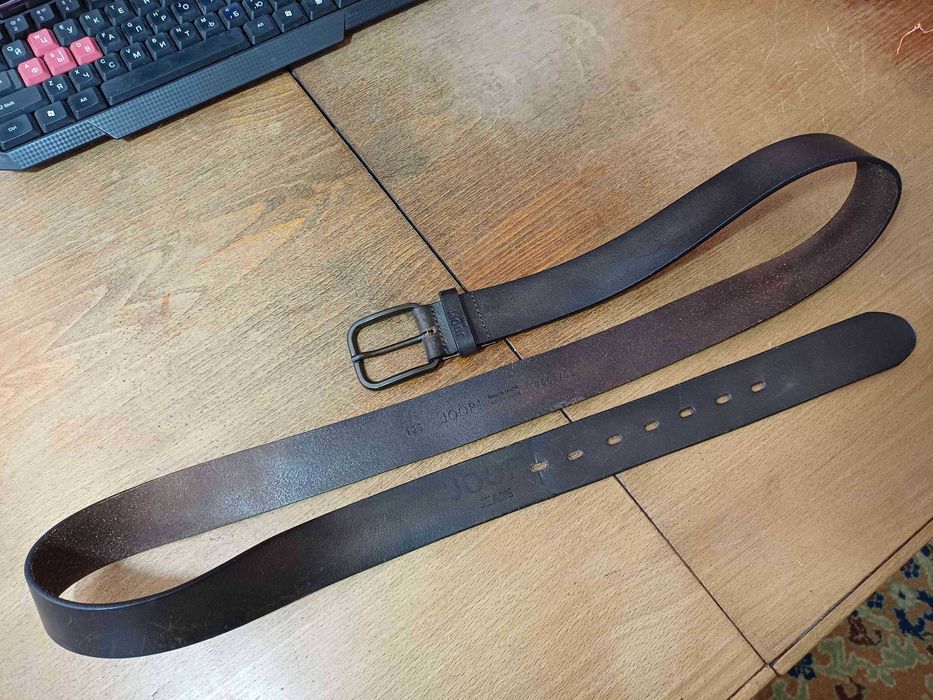 ремень кожаный мужской оригинал JOOP! _ 150 см. куплен в Австрия.