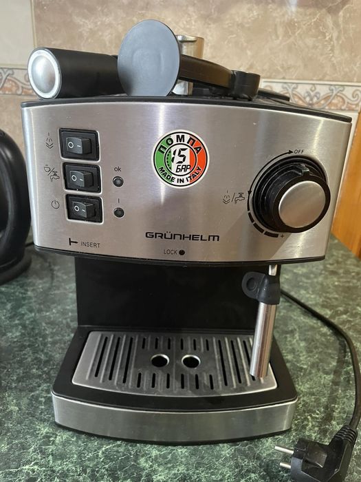 Grunhelm кавоварка ріжкова еспресо