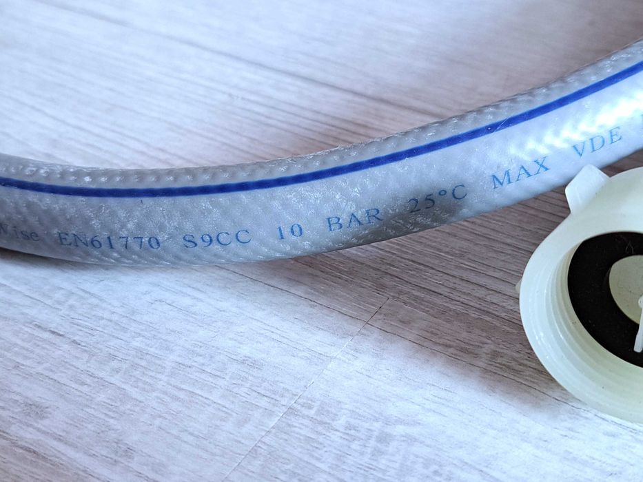 Wąż dopływowy do pralki, suszarki, 1 m.