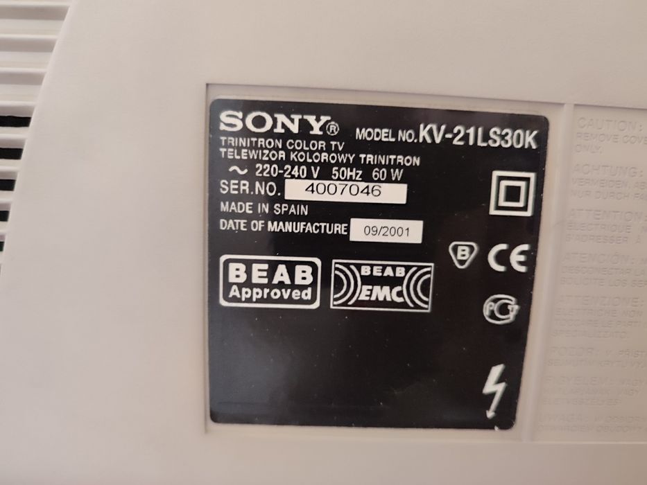 Продається робочий телевізор Sony KV-21LS30K в М. ЛУЦЬКУ