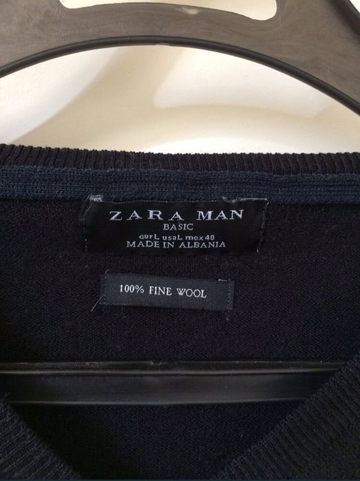 Sweter męski Zara 100 % wełniany M