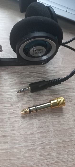 Переходник KOSS для наушников. Джек 6.3 на джек 3.5 мм.