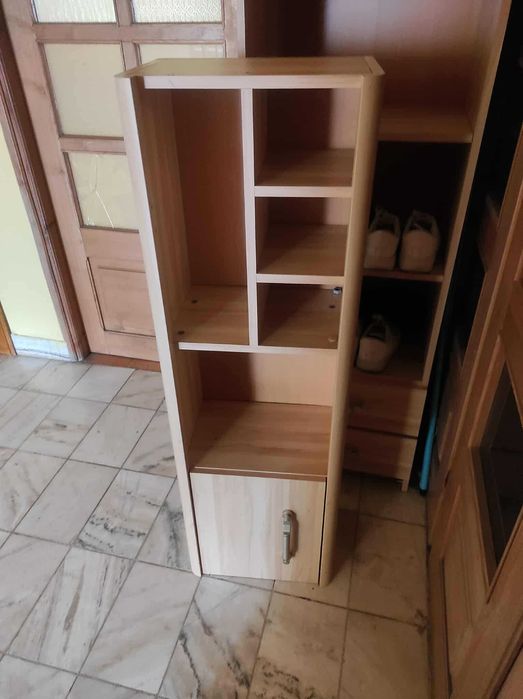 Półka wisząca z szafką zamykaną system BRW solidna duża