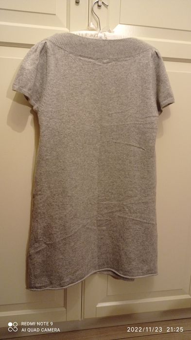 Wełniana sukienka tunika rozm. M WEŁNA