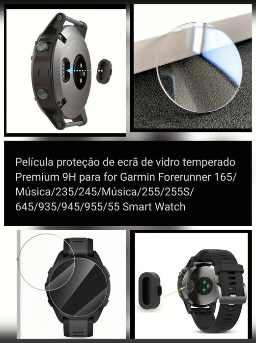 2,50€ Kit proteção Gamin:
Borracha vedação  carregador e Película prot