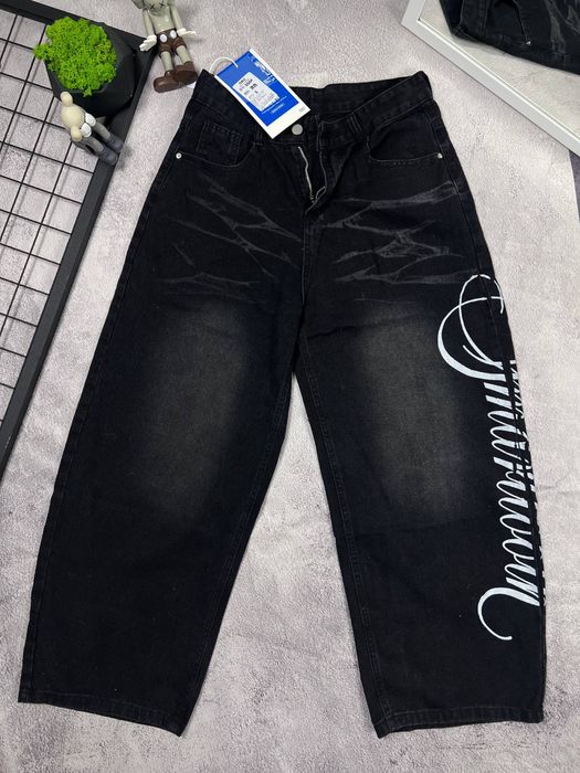 Прямі штани Беггі rap/ Jeans black Rap baggy/ Purple/ Ветмо/ Y2k