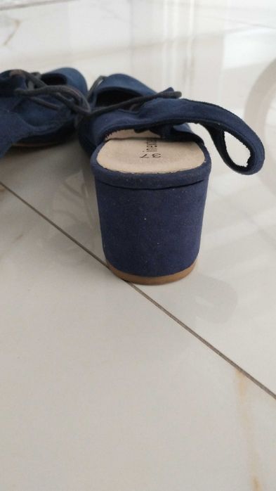 Sandały damskie granatowe róż 37 buty letnie