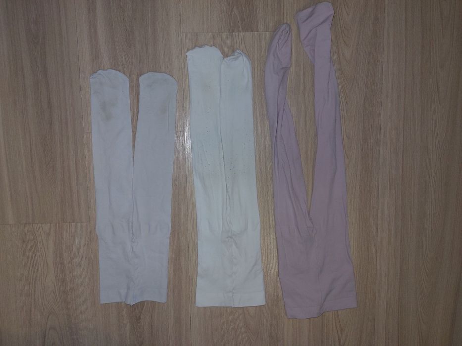 Zestaw 3 par rajstop dla dziewczynki 98-104 cm cienkogrube