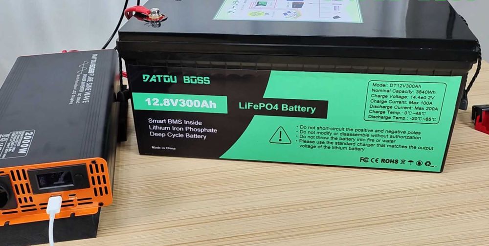 Акумулятор LiFePO4 12V 300Ah Datouboss для інвертора котла. ТОП ціна!
