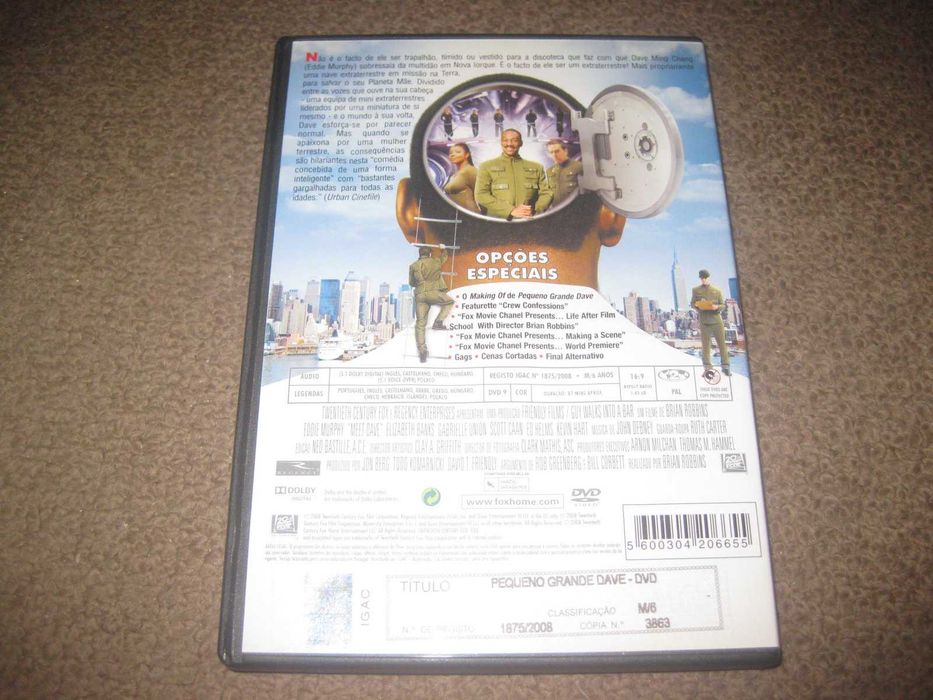 DVD "Pequeno Grande Dave" com Eddie Murphy