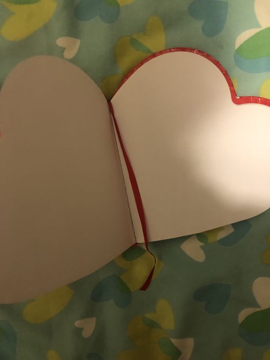 Caderno forma de coração