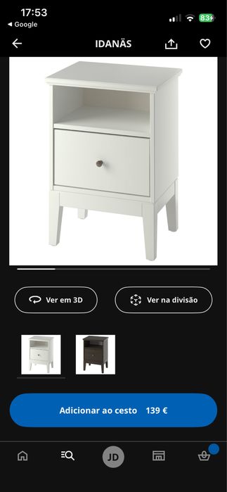 2 mesas cabeceira ikea