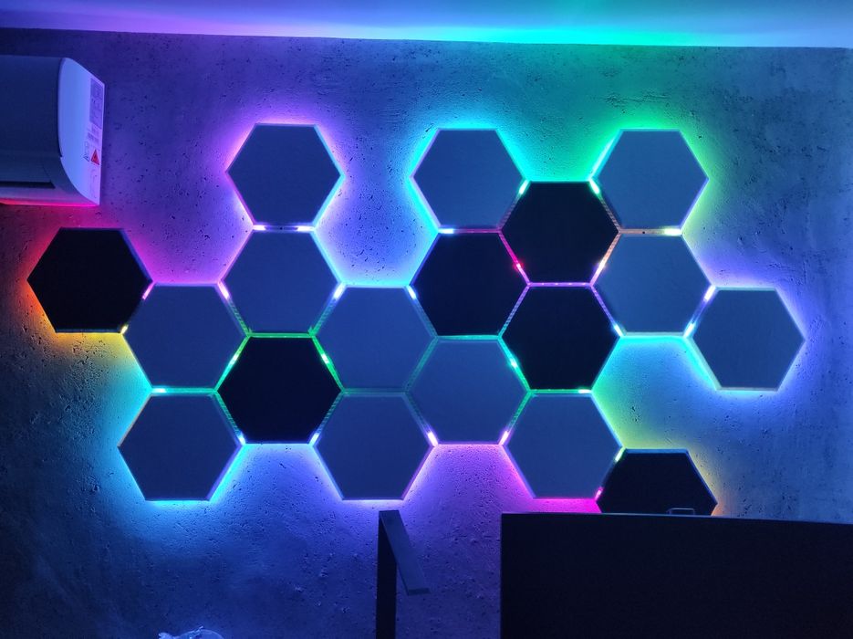 Heksagon, panel ścienny, hexagon