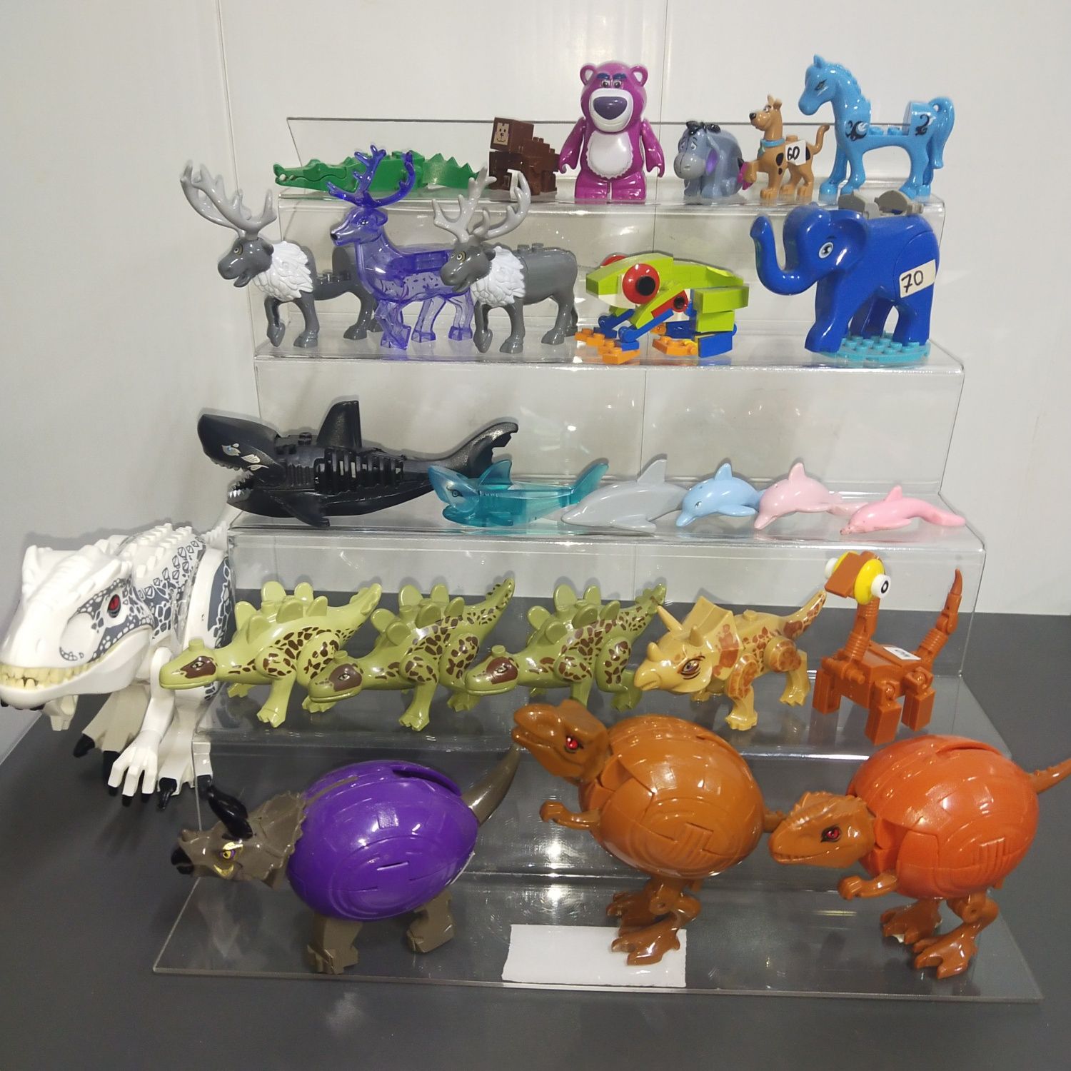Фигурки Лего lego животные акула лошадь олень Гарри Поттер динозавры ...