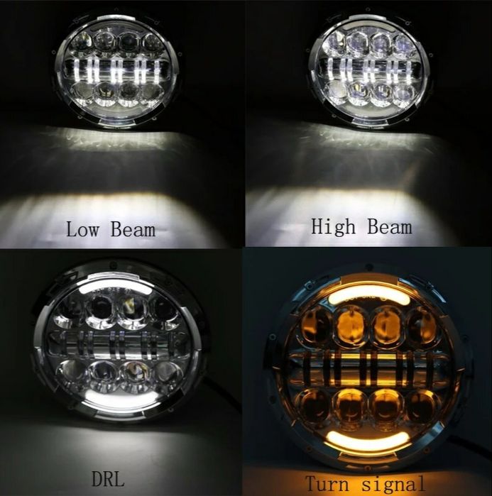 Фара Оптика 7д Нива Камаз Зил Nissan Toyota FJ ВАЗ оригинал СТГ Led H4