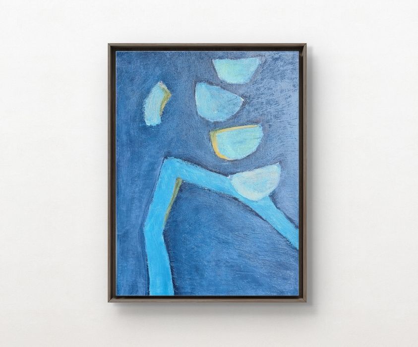 Akrylowy obraz abstrakcyjny "Przyciąganie" 40x30cm
