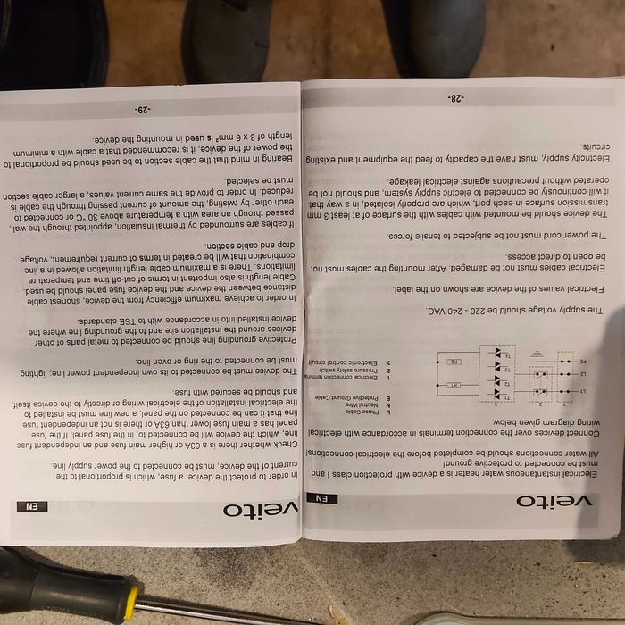 Caldeira elétrica de passagem: VEITO Model flow E