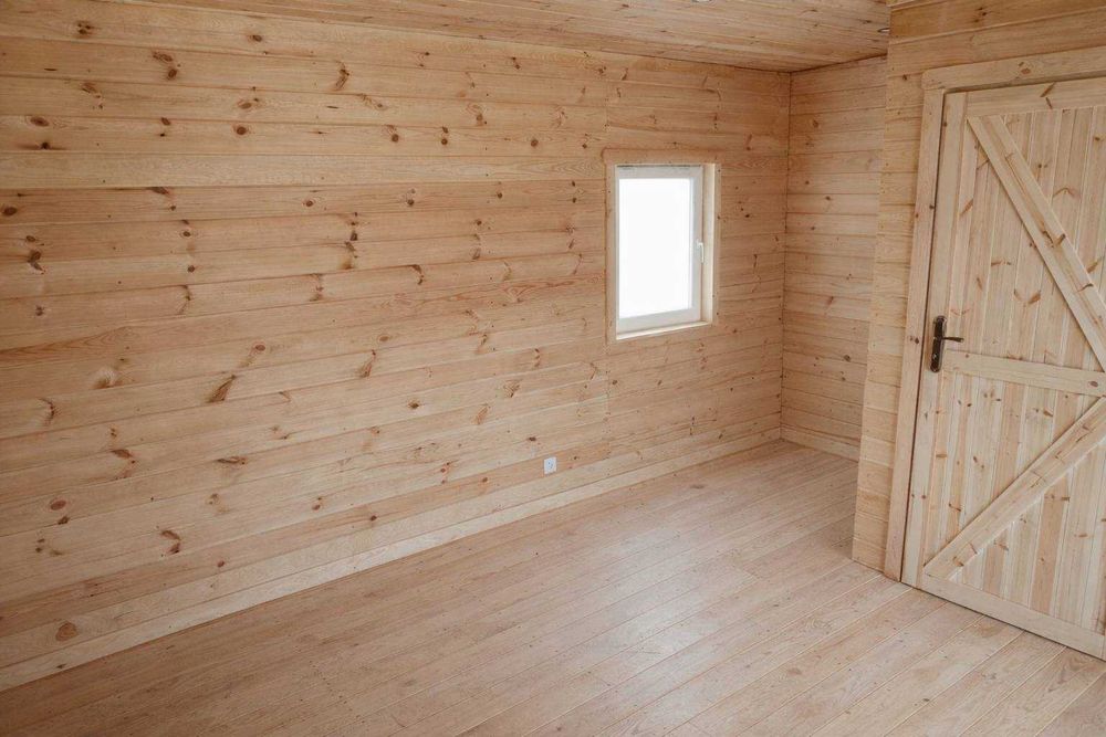 Drewniany domek całoroczny 20 m2 + taras 10 m2