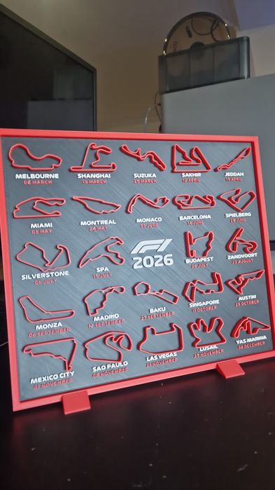 Calendario e pistas para Formula 1 Ano 2026 MotoGp