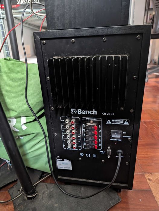 Sistema de som surround 5.1 eBench KH 2800