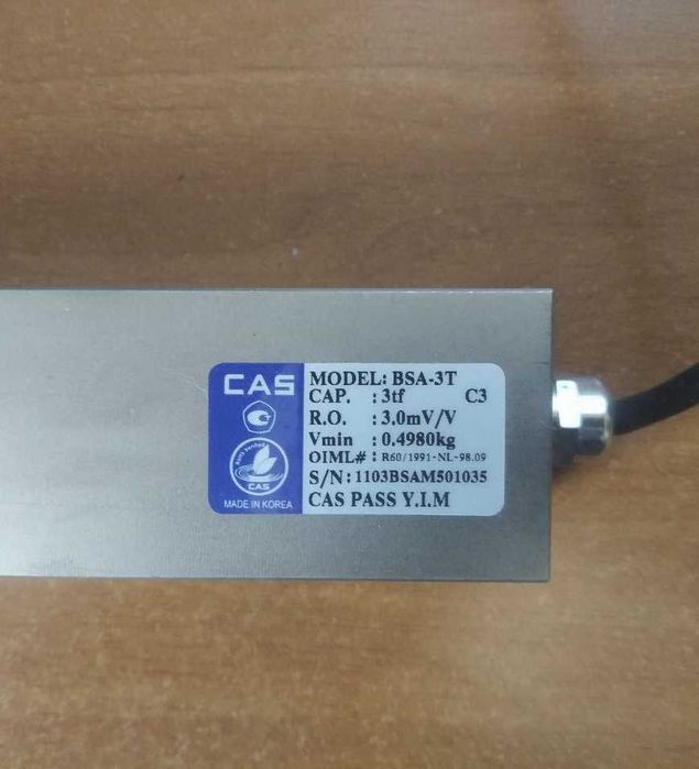 Тензодатчик сталевий консольного типу CAS BSA 3 т