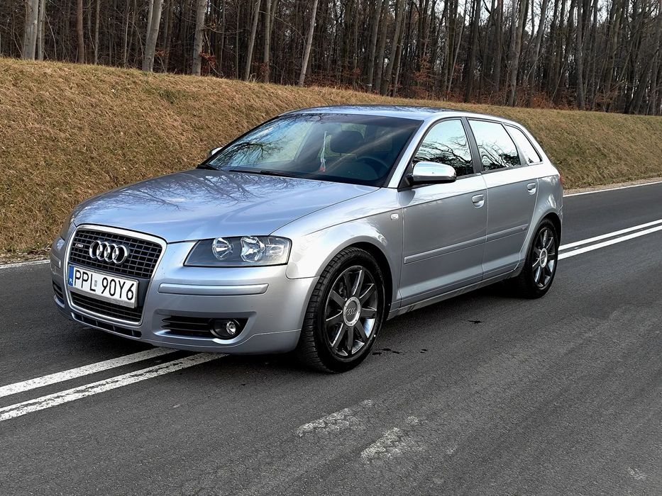 Audi A3 Sportback Audi A3 8P S-LINE 2.0 TDI DSG | Łopatki | Automat | Zadbana | 2 kpl. o