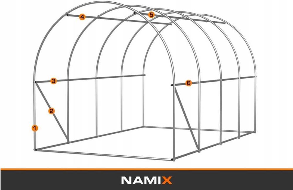 OUTLET Tunel foliowy szklarnia 3x4 m 12m² wysokość 2,5m