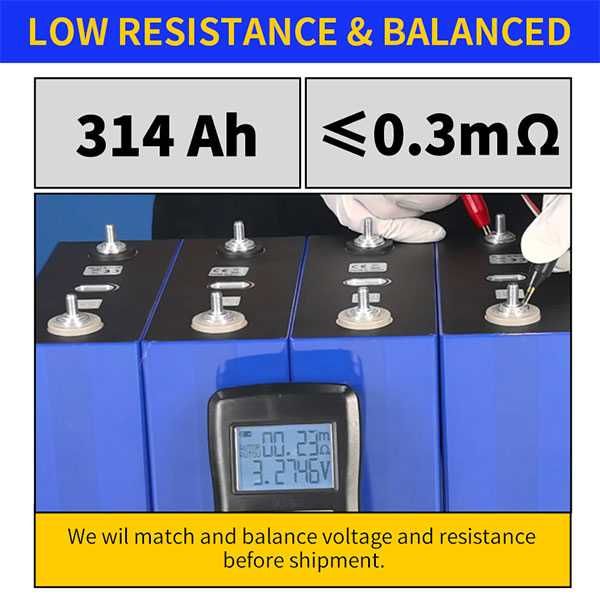 Акумуляторні комірки LiFePo4 Eve 314, 334 Ah, REPT 314, 324 Ah - Grade-A 3.2V (M6)