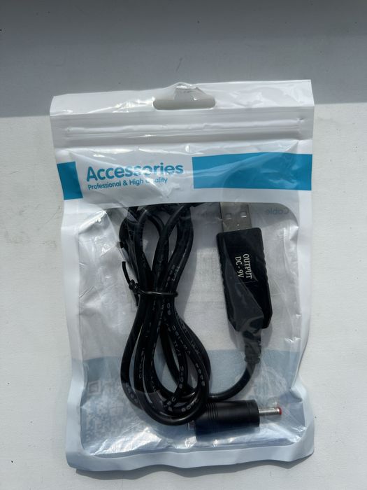 Кабель ( роутер - павербанк) 9V