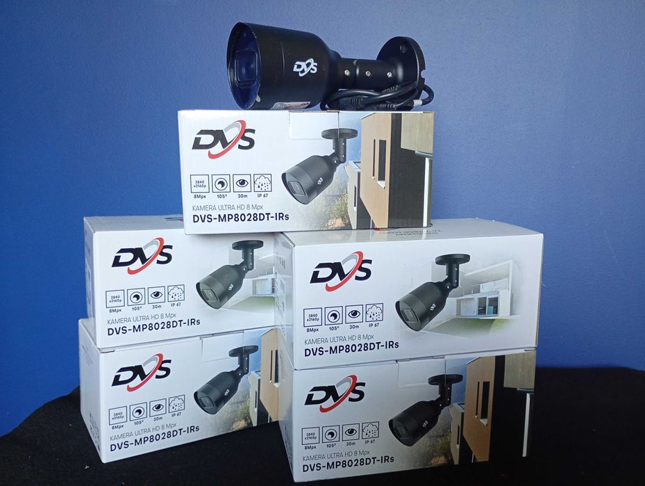 Dvs Zestaw Do Monitoringu Ip 8 Kamer 8Mpx 4K Poe Dysk 1TB SkyHawk