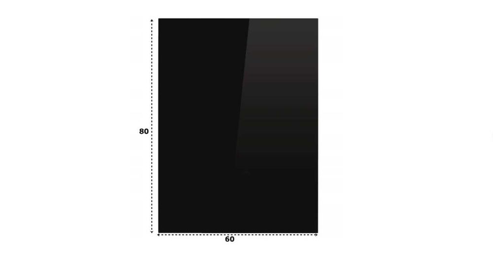 szyba hartowana pod kominek podstawa ochrona pod piec 80x60 czarna