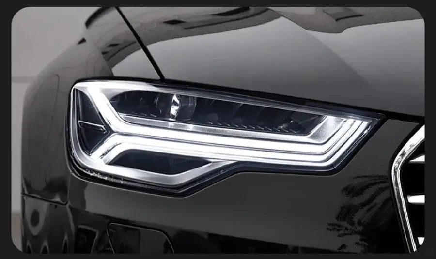 Audi A6 C7 A6L 2012–2018 Reflektory Lampy Przednie LED DRL Dynamiczny Kierunkowskaz Komplet