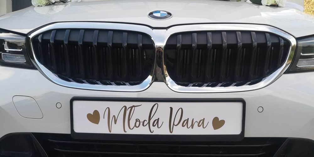Samochód do ślubu /Auto do ślubu. Białe BMW Limuzyna M pakiet