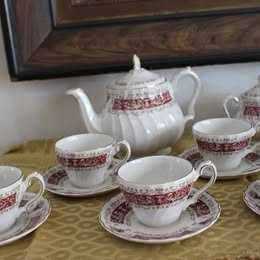 Serviço de chá inglês Serviço Myott Fine Ironstone Stafford Shire