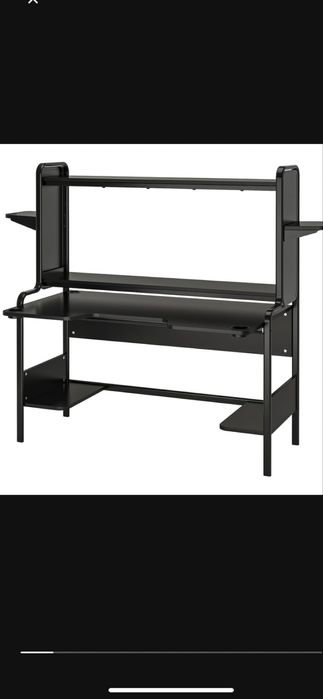 Biurko gamingowe jak nowe ikea fredde czarne