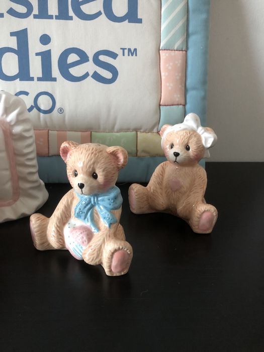 Вінтажний керамічний набір для кухні Cherished Teddies Enesco 1994 Салфетниця