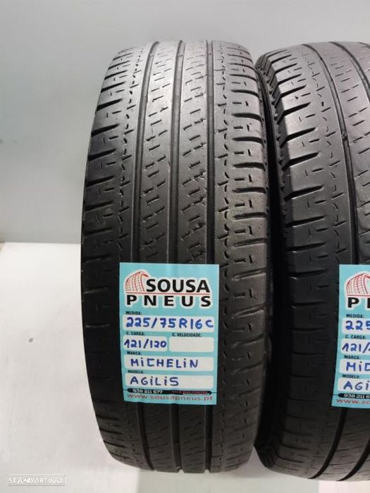 2 pneus semi novos 225-75r16c michelin - oferta dos portes 120 EUROS