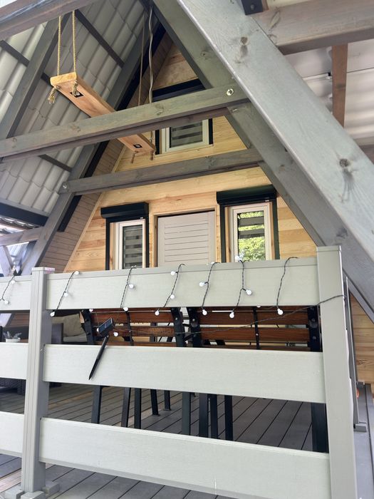 Domek nad jeziorem Warmia i Mazury łódka pomost